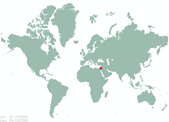Givatayim in world map