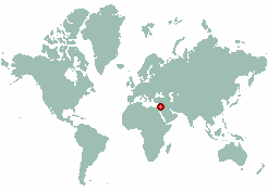 Judea and Samaria Area in world map